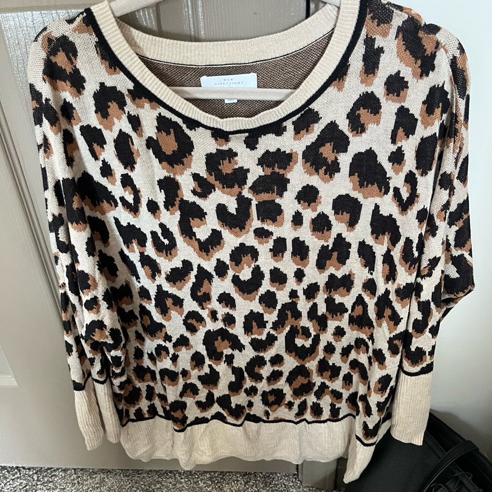 Cheetah Print Sweater